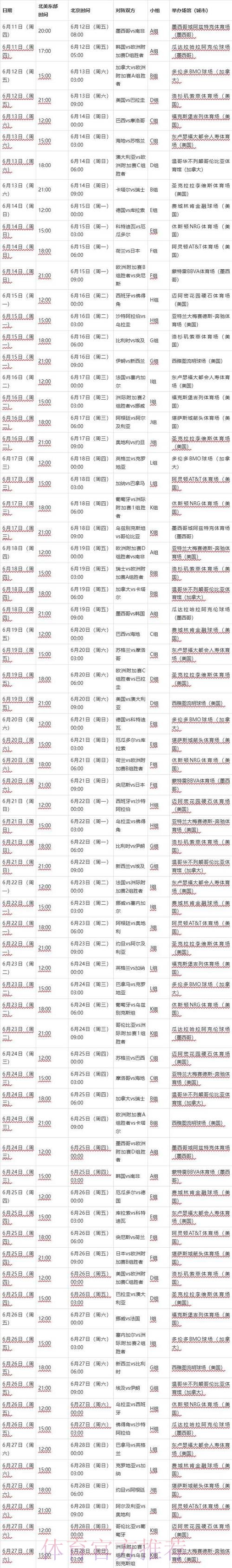 2026世界杯完整赛程靠谱吗